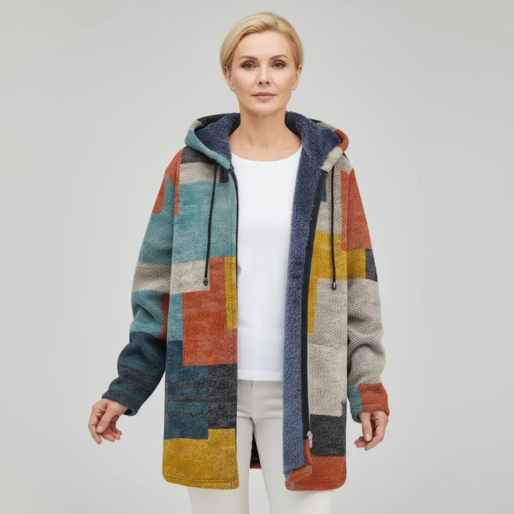 Bronte | Elegancki Kardigan z Artystycznym Wzorem