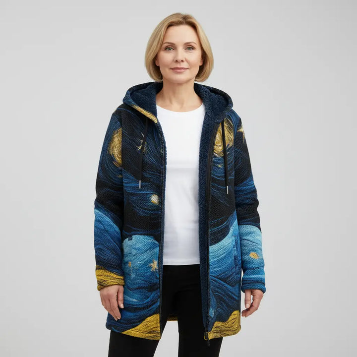 Waverley | Elegancki Kardigan z Artystycznym Wzorem