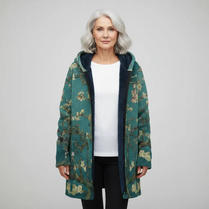 Celine | Elegancki Kardigan z Artystycznym Wzorem