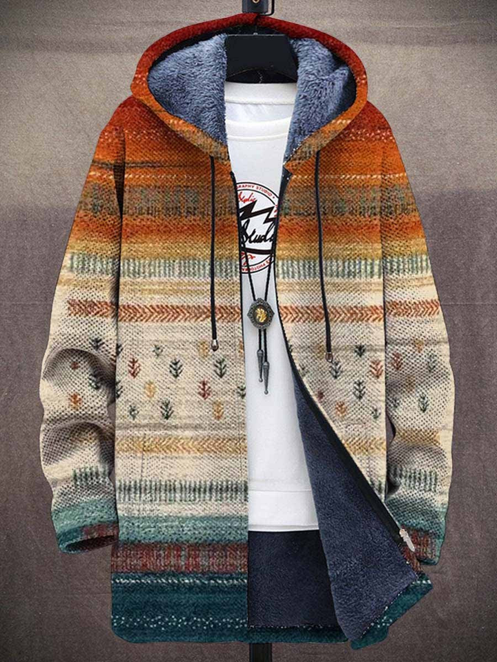 Zalie | Elegancki Kardigan z Artystycznym Wzorem