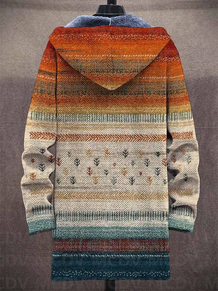 Zalie | Elegancki Kardigan z Artystycznym Wzorem