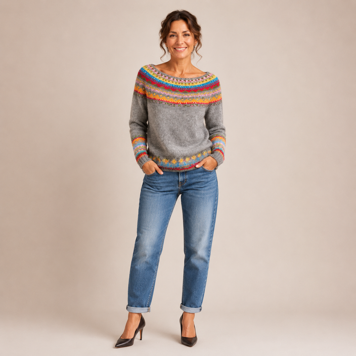 Emilia | Przytulny Sweter Retro