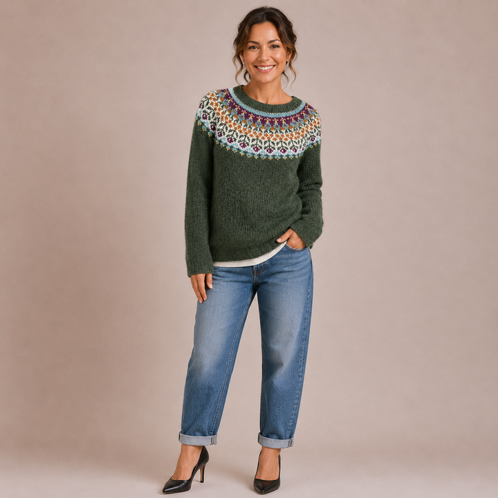 Silvana | Przytulny Sweter Retro