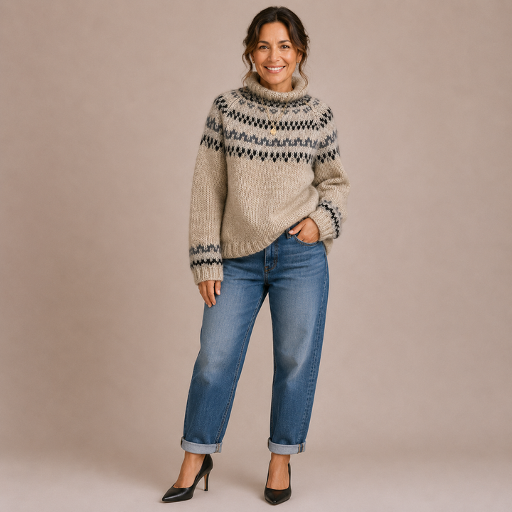 Layla | Przytulny Sweter Retro