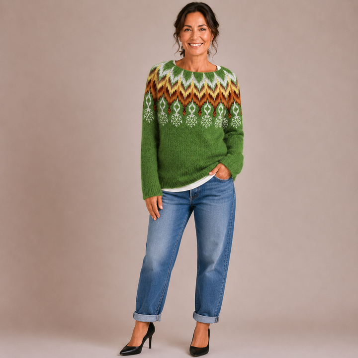 Silvia | Przytulny Sweter Retro