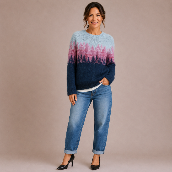 Luna | Przytulny Sweter Retro