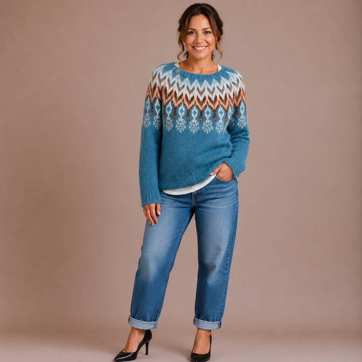 Silvia | Przytulny Sweter Retro