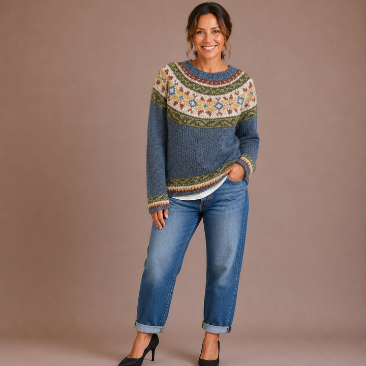 Ella | Przytulny Sweter Retro