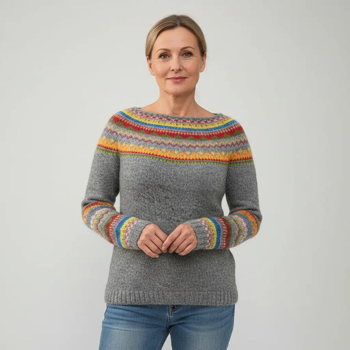 Emilia | Przytulny Sweter Retro